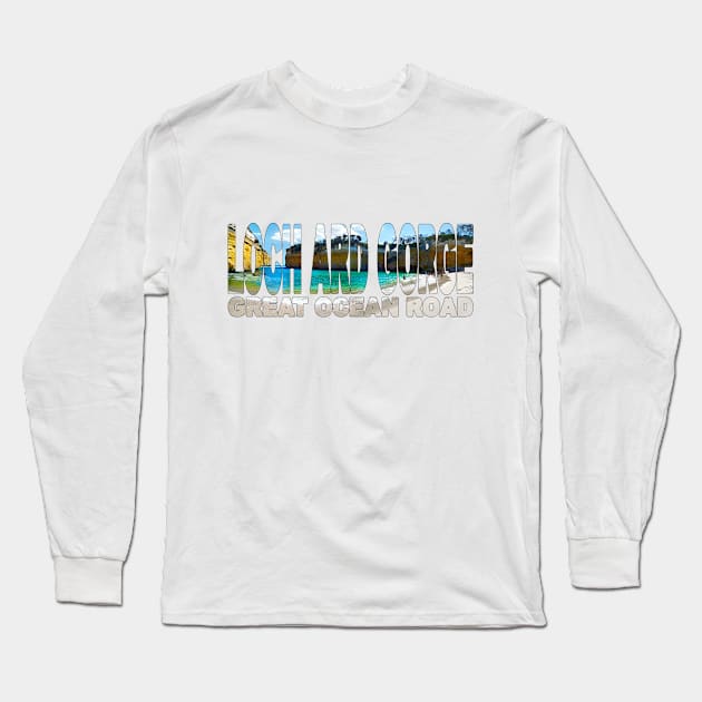 LOCH ARD GORGE - Great Ocean Road - Victoria Australia Long Sleeve T-Shirt by TouristMerch